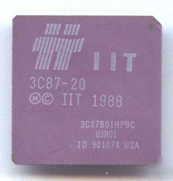 Iit 387 coprocessor 3C87-20 20MHZ