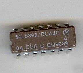 Integrated circuit 54LS393/bcajc electronics motorola