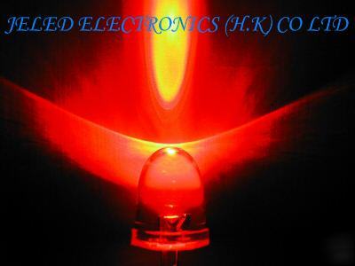 New 200X 10MM super bright red led lamp 60KMCD f/sh