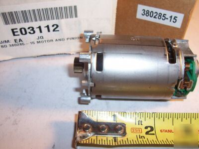 New black and decker 380285-15 motor and pinion part