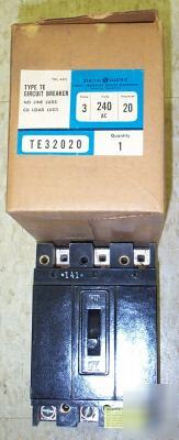 New general electric TE32020 circuit breaker 20 amp. 