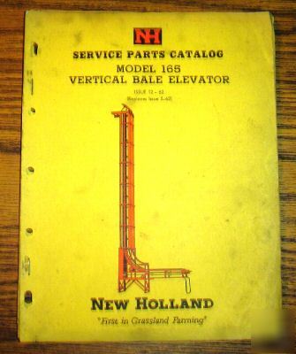 New holland 165 elevator parts catalog manual nh book