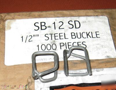 New 1/2 metal wire buckles plastic poly strapping 1000 
