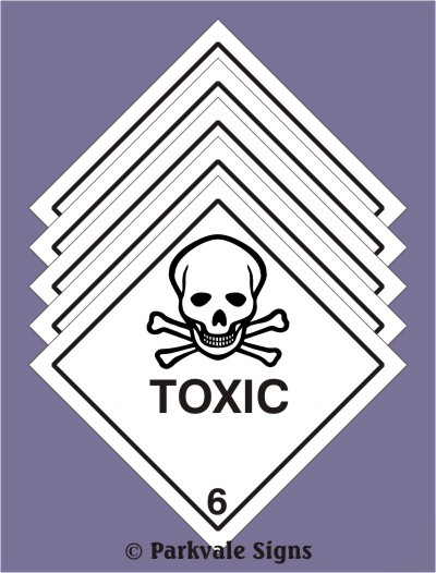 Pack of 5 toxic stickers (1325)