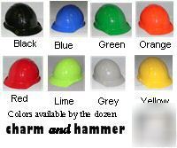 New 12 hard hats red hardhat ratchet case lot safety 