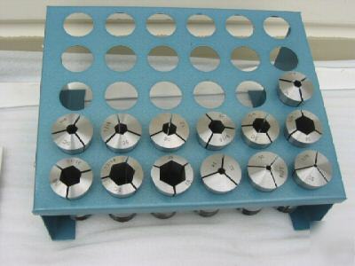 New 13 pcs 5C hex collets set & free collet stand 