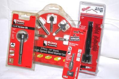 New hickory milwaukee woodworking bits forstner selfeed 