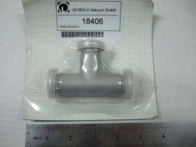New leybold vacuum gmbh 18406 KF16 aluminium tee vakuum 