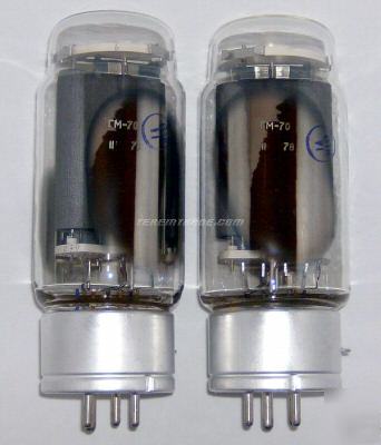New pair of hi-end gm-70 (graphite plate) triodes ~845 