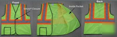 Safety vest ansi/isea class 2 level 2 size: 4XL/5XL
