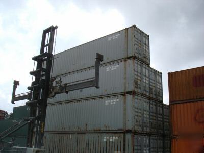 45' used hc shipping storage container houston, texas