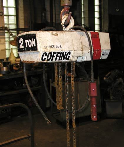Coffing 2 ton hoist model ec-4016-2-10 