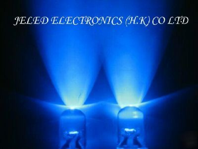 1000XNEW 5MM superbright blue led lamp 10,000MCD f/ship