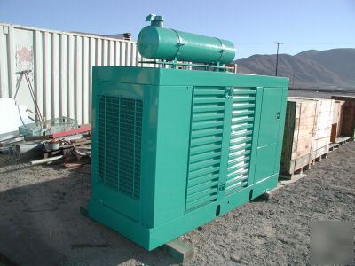 125 kva onan natural gas generator set, enclosed