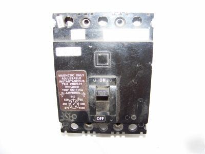 Square d circuit breaker 100 amp FA36100 3P 600V i-line