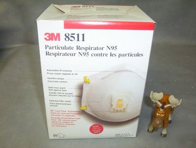 3M 8511 particulate respirator N95 box of 10 ______AA21