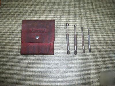 L. s. starrett small hole gauges set in case 829 a-d