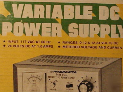 Micronta variable dc power supply