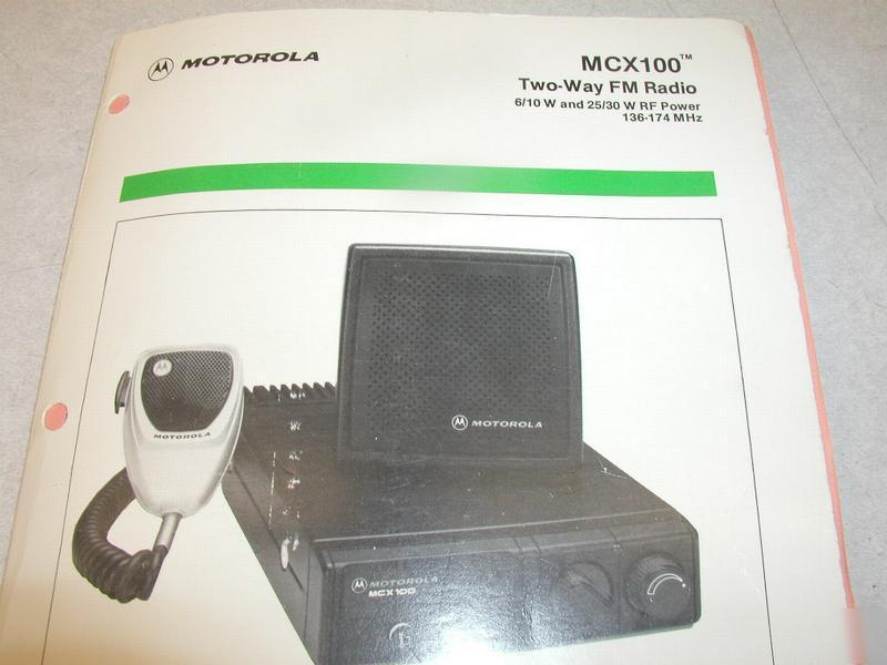 Motorola MCX100 service manual 68P81045E20-b