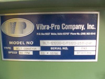  vibra pro vibrating chip washer screen separator 