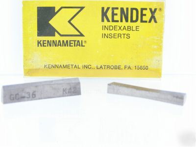 New 11 kennametal GC36 K42 & K68 carbide inserts L368