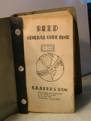 Reed general code book for locks 1920's to 1960's #3