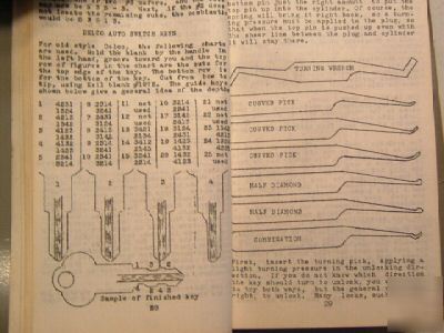 Reed general code book for locks 1920's to 1960's #3