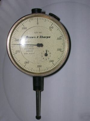 Brown and sharpe dial indicator 1.000 range