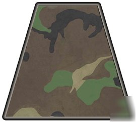 Fire rescue camouflage trapezoid helmet decal