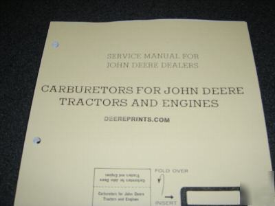 John deere tractor carburetor manual 430 60 70 730 830