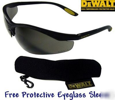 Dewalt reinforcer bifocal smoke lens safety glasses 1.5