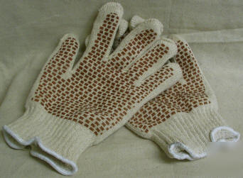 Heavyweight cotton thermal knit glove lg 6 pair TS57R-3