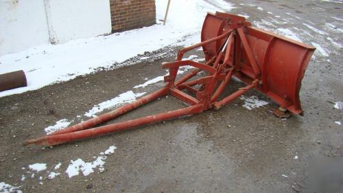 Farm tractor front mount snow blade hydraulic lift 84