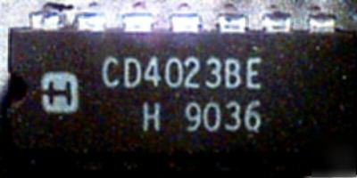 (50) CD4023BE triple 3-input nand gates, 4023, dip, nos