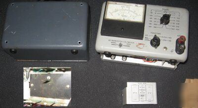 Hp model 403 ac transister volt meter battery powered