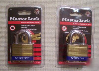 Masterlock maximum security brass lock lot (2EA.) #2D
