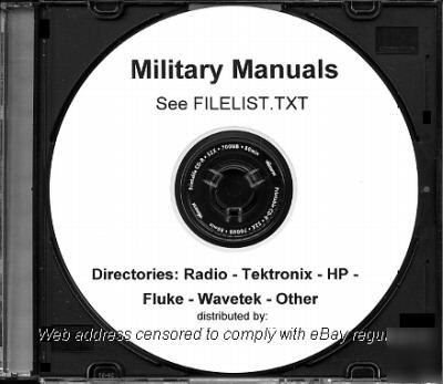 Hp tek fluke wavetek radio & other military manuals