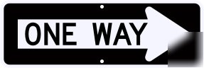 One way sign right arrow street road sign 36