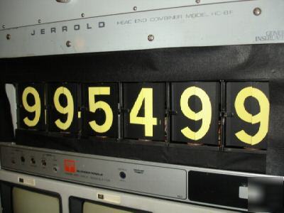 Solari split flap digital numerical displays