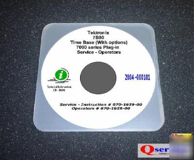 Tektronix tek 7B80 service - ops manual cd +