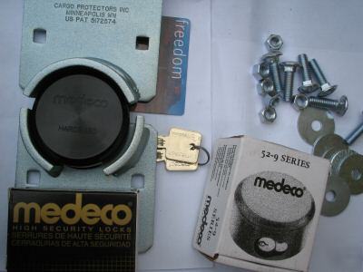 Medeeco super high security round padlock assa abloy 