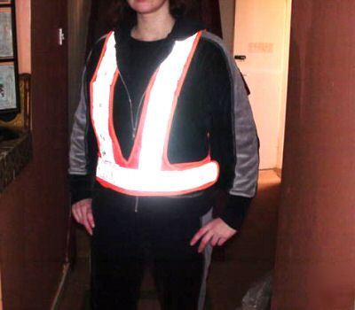 New high visibility reflective waistcoat with 16 led's 