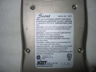 Scott - scout personal gas detector model sct