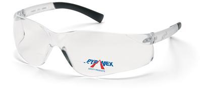 Bifocal 1.5 pyramex ztek clear lens safety glasses