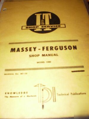 Massey-ferguson model 1080 i&t shop manual