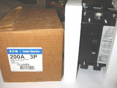 New cutler-hammer westinghouse CC3200X 3P 200A in box