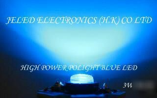 New polight star blue high power led 3 watt 30LUMEN fs