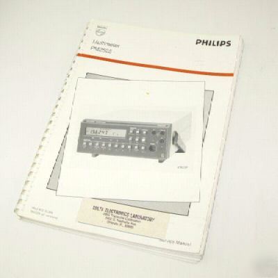 Philips PM2525 multimeter service manual