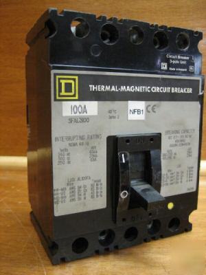 Square d circuit breaker SFAL3100 100AMP a 100A amp