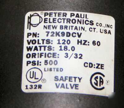 2 peter paul - electronic solenoid valves - npt 72K9DCV
